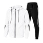 Men's Winter Tracksuit Set Solid Color Sweatpants Sportswear Suit - Bama style