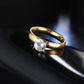 Rings For Women Men QianBei Fashion 3mm Width Stainless Steel Size 7 - 11 - Bama style