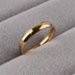 Rings For Women Men QianBei Fashion 3mm Width Stainless Steel Size 7 - 11 - Bama style