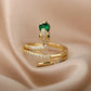 Snake Rings Gold Color Stainless Steel Ring 2024 - Bama style