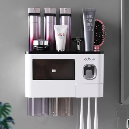 Toothbrush Holder Automatic Toothpaste Dispenser Squeezer - Bama style