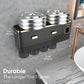 Toothbrush Holders for Bathrooms - Upgrade Wall Mounted with Toothpaste Dispenser 4 Cups Large Capacity Tray - Bama style