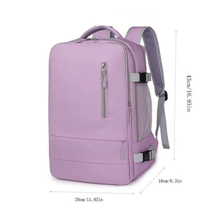 Travel Backpack Women Large Capacity Waterproof Anti - Theft Strap & USB - Bama style