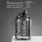 Water Bottles 2.7/1.7L with Straw Gym Traveling Hiking Camping Fitness Bottle - Bama style