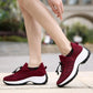 Women Walking Shoes for Fitness Sport Working Comfort Casual Height Fashion Breathable Loafers Sneaker Increasing Elastic Lady Trainers - Bama style