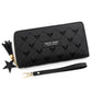 Women Wallet Multi - card ID Card Holders Mobile Phone Clutch Bag Leisure Leather Purse - Bama style