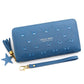Women Wallet Multi - card ID Card Holders Mobile Phone Clutch Bag Leisure Leather Purse - Bama style