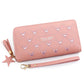 Women Wallet Multi - card ID Card Holders Mobile Phone Clutch Bag Leisure Leather Purse - Bama style