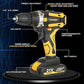YIKODA 12/16.8/21V Cordless Drill Rechargeable Electric Screwdriver Lithium Battery Multi - function 2 Speed Power - Bama style